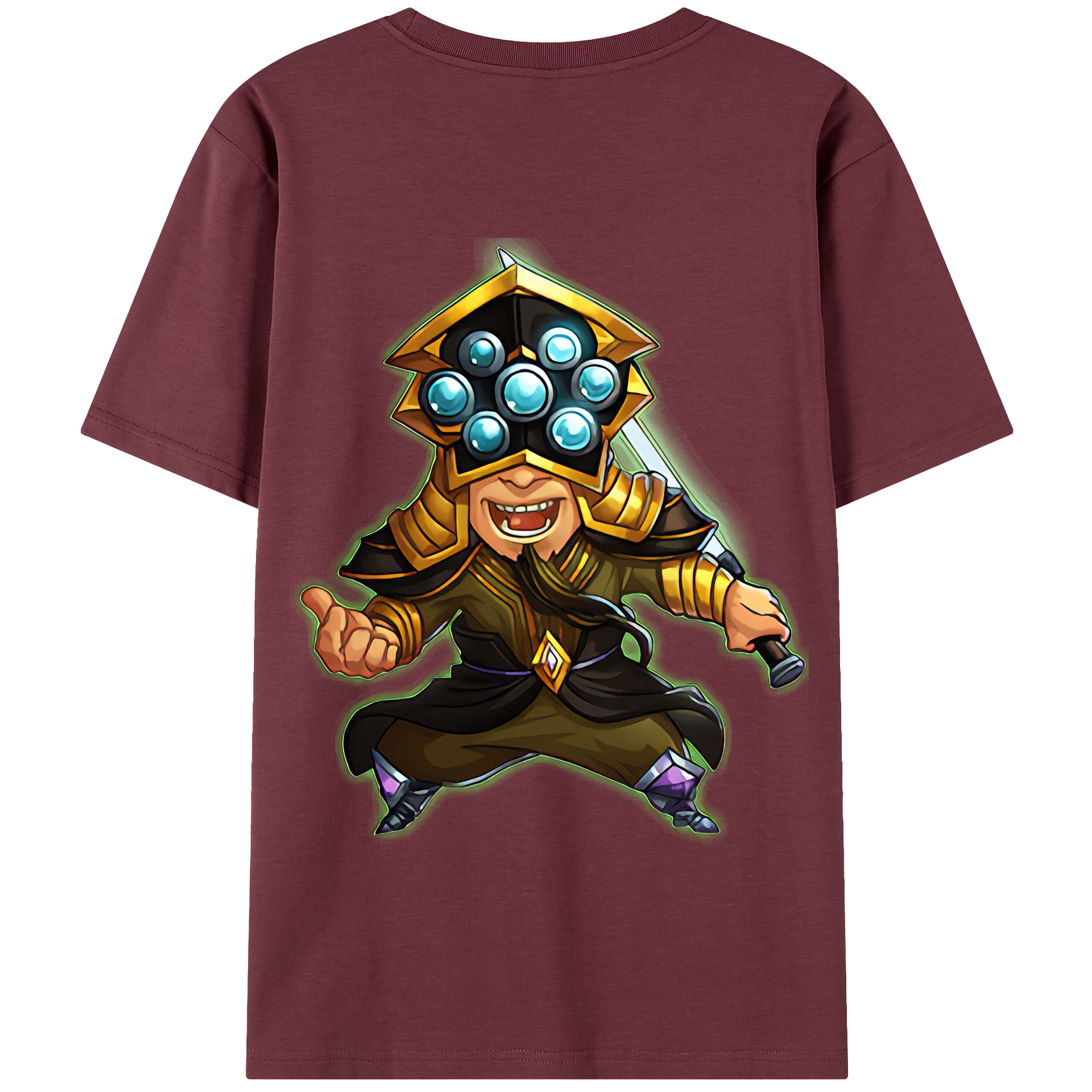 リーグ・オブ・レジェンド League of Legends LOL 綿100％半袖Tシャツ（背面プリント）